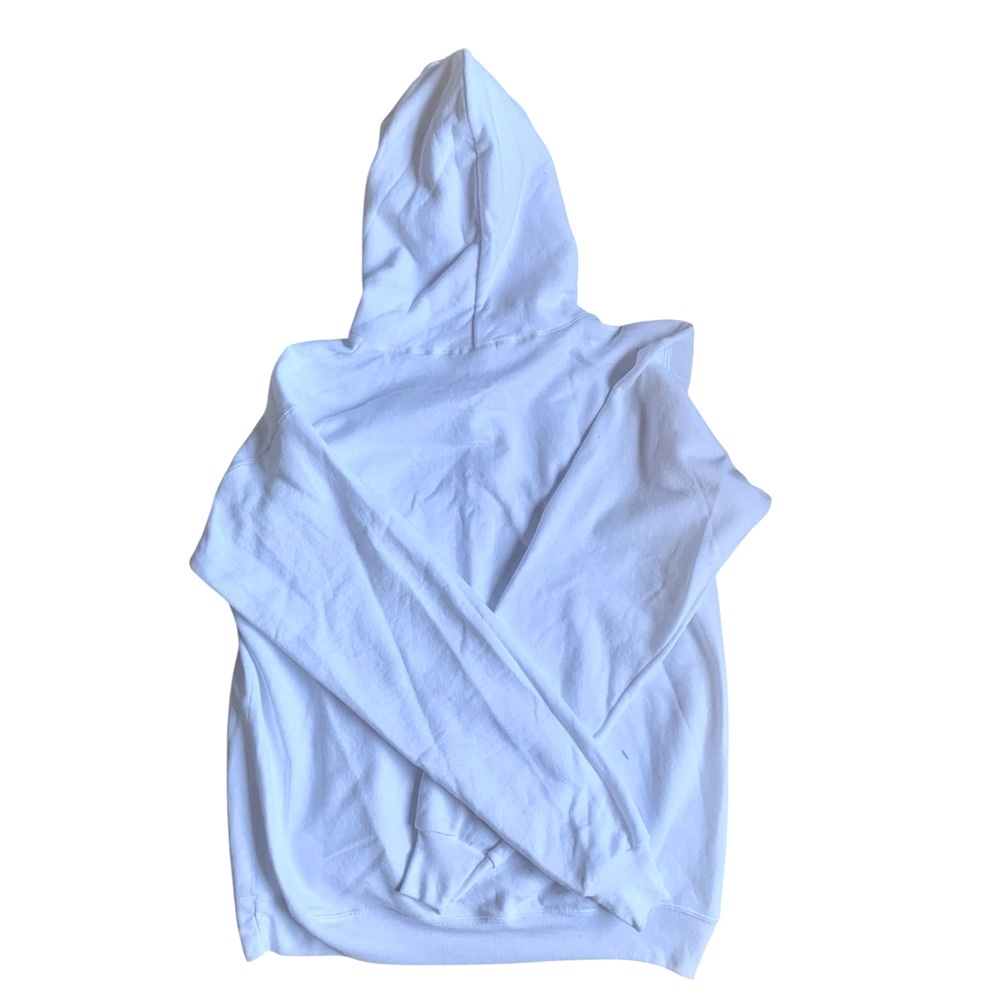 Hanes Men’s EcoSmart Fleece Hoodie l White l M - Picture 7 of 9